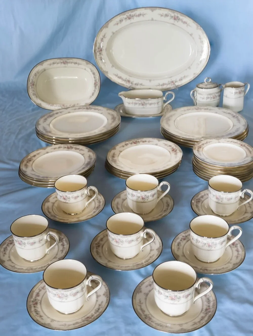 Beautiful Vintage Noritake Shenandoah Pattern 9729 Dinnerware Set. Mint! Japan!